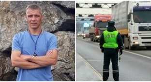 Traffic cops mistook a truck driver with a stroke for a drunk, leaving him in the cold, and then asked them to hush up the matter so as not to “ruin the guys’ lives” (2 photos)