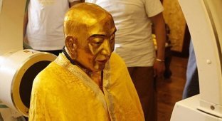 В голове 1000-летней мумии буддийского монаха обнаружен здоровый мозг (9 фото)