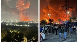 A powerful explosion occurred at a customs warehouse in Tashkent (3 photos + 10 videos)