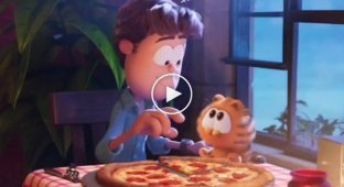 The first trailer for the reboot of the Garfield cartoon