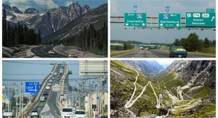 25 опаснейших дорог и мостов в мире (26 фото)