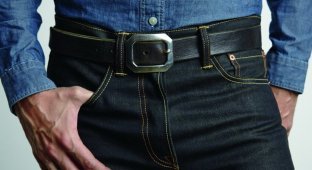 Why are classic jeans always stitched with yellow thread? (5 photos)