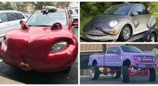 25 оригинальных и неожиданных автомобильных модификаций (26 фото)