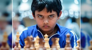 12-летний вундеркинд стал самым молодым гроссмейстером в истории (3 фото)