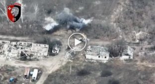 MLRS Grad destroyed by Ukrainian soldiers near Kreminnaya