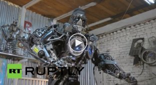 Житель Красноярского края построил 2-метрового робота