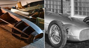 В Британии спустя 70 лет нашли заготовку кузова одного из первых болидов Формулы-1 (4 фото + 1 видео)
