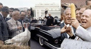 Khrushchev's visit to America in 1959 (22 photos)