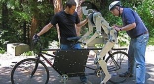 Джоули - робот-велосипедист (5 фото)