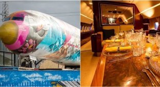 A hotel was made from a Boeing 727 belonging to Pablo Escobar (9 photos + 1 video)