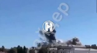 The moment when Ukrainian Storm Shadow missiles hit the Black Sea Fleet headquarters in Sevastopol. September 22nd