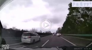 The driver fell asleep at the wheel, crashed a police car and “fell even more asleep”