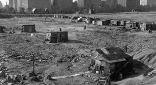 Жизнь в Гувервиллях или трущобы времен Великой депрессии в США (26 фото)
