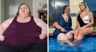 The reality TV star lost 130 kg (9 photos)