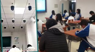 Тотальная слежка за учениками в Китае (5 фото)