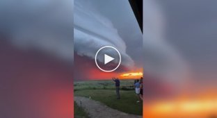 Incredible sunset in South Dakota