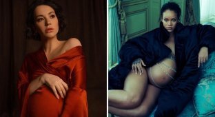 15 Atmospheric Celebrity Pregnant Photo Shoots That Scream About Women's Beauty (15 Photos)