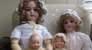 Антикварные куклы - красота и роскошь для ценителей (22 фото)