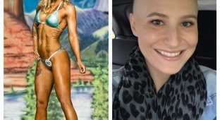 23-летняя культуристка борется с раком — и публикует это в Instagram (13 фото)