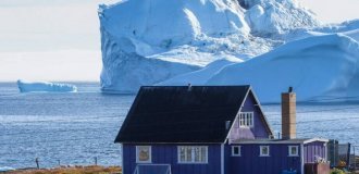Завораживающее видео, как меняются айсберги Гренландии (3 фото + 1 видео)