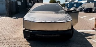 Опубліковано перші фото та відео з Tesla Cybertruck в Україні