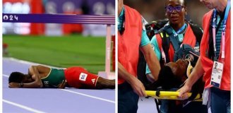 The fall of an Ethiopian runner at the Paris Olympics was caught on video (4 photos + 1 video)