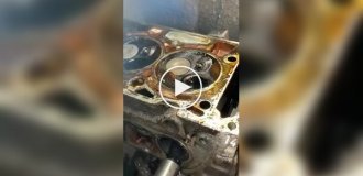 Processing the cylinder head of a car engine