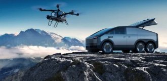 A minivan from Xpeng that looks a lot like the Cybertruck (2 photos + video)