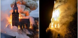 Прощай, шпиль: как один залп превратил церковь в руины (2 фото + 3 видео)