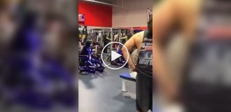 Spectacular detention in the gym