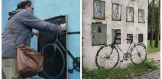 Fernando Traverso's bicycles and the origins of this sad but symbolic tradition (8 photos + 1 video)