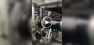 The process of manufacturing and inflating tires at a Volkswagen plant Jetta