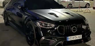 В Україні помітили унікальний седан Mercedes із характеристиками суперкара (8 фото)