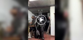 A man made a copy of Sauron's armor