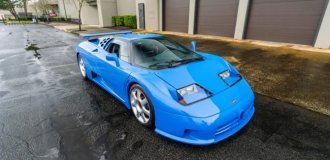 Потеряли суперкар Bugatti EB110, искали 25 лет, нашли и выставили на продажу (25 фото)