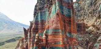 Цветные горы в Иране (8 фото)