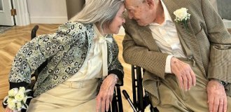 Fate could not bring it together earlier: the world's oldest couple got married after 100 years (5 photos)