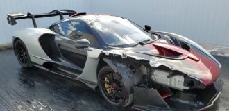 They want to sell a broken McLaren Senna for more than a new one (14 photos)