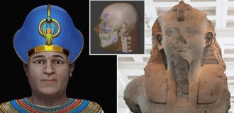 The face of Amenhotep III was reconstructed from the skull (6 photos + 1 video)