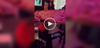 Huge pizza for a large and hungry company