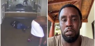P.Diddy apologized after video surfaced of him beating his lover (2 photos + 5 videos)