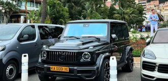 В Монако засветился замаскированный Mercedes G-Class из Украины (2 фото)