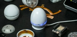 A startup unveiled an egg-shaped computer mouse with tilt control (2 photos + video)