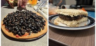 18 блюд, демонстрирующих победу голода над чувством вкуса (19 фото)