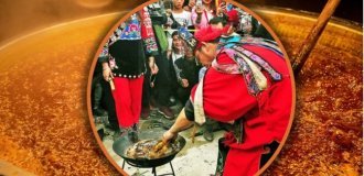 Суд по-китайськи за допомогою киплячої олії (6 фото)