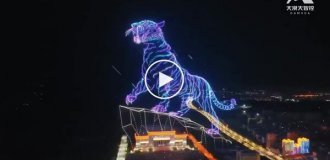 Epic drone show in China