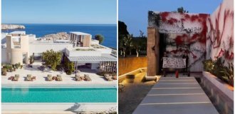 We'll eat the rich, abolish the police: environmental activists defaced Lionel Messi's villa (4 photos + 1 video)