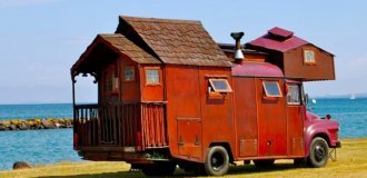 Дома-грузовики — диковатый, но милый пережиток эпохи хиппи (26 фото)