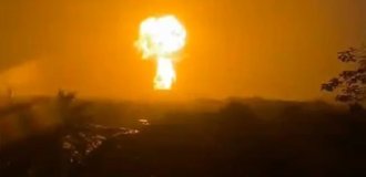 Извержение грязевого вулкана в Колумбии (1 фото + 4 видео)