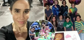 Octomom banned her 16-year-old twins from using smartphones and social networks (8 photos)